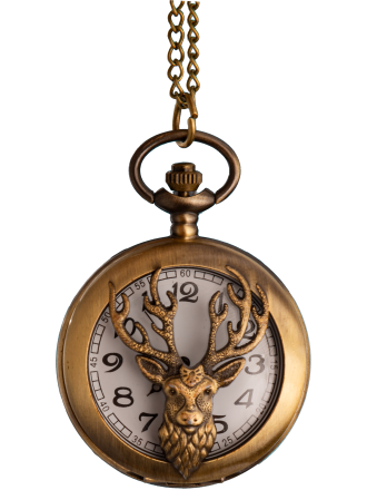 Taschenuhr Hirsch (groß) Produktbild
